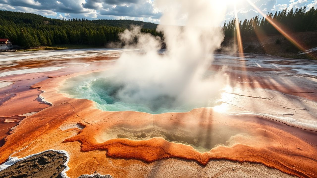 Stunning Grand Prismatic Rainbow in Spring
