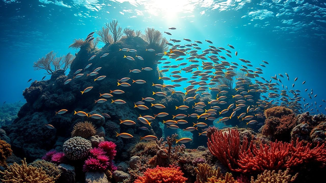 Azure Coral Reef Vibrant