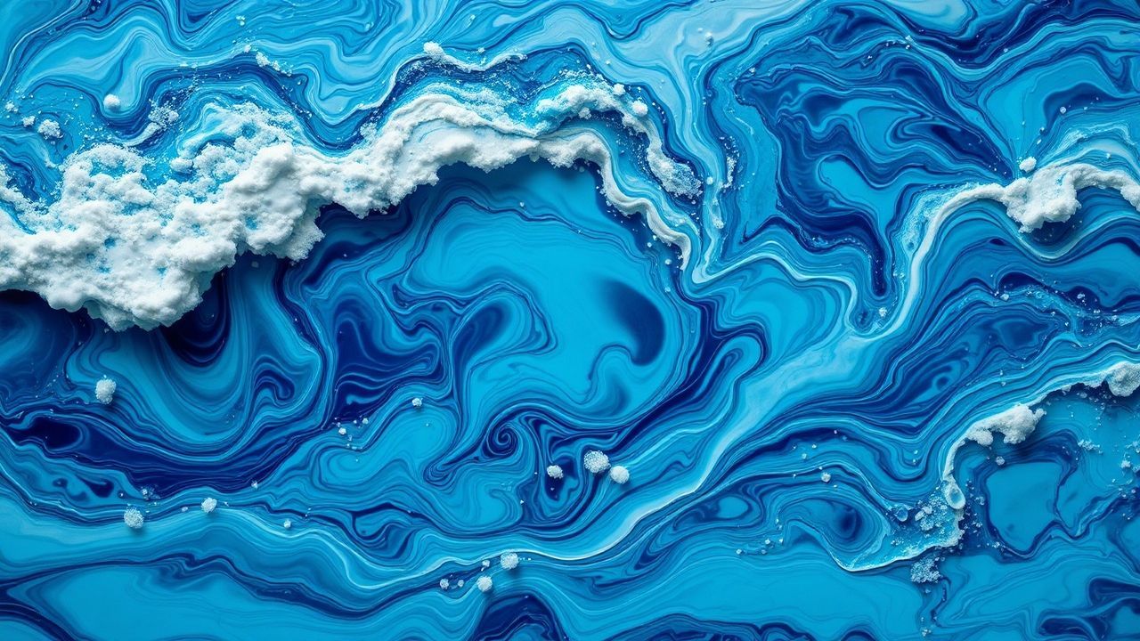 Vivid Resin Art Ocean