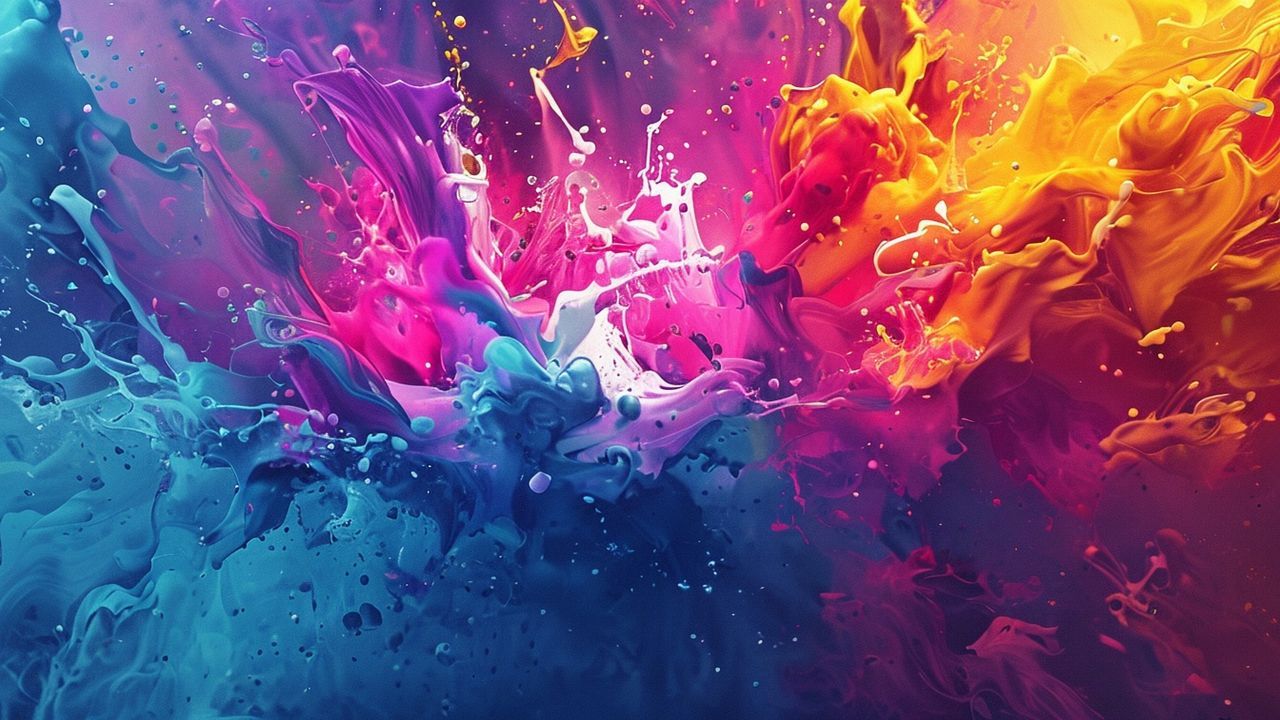 Prismatic Paint Explosion Freeze