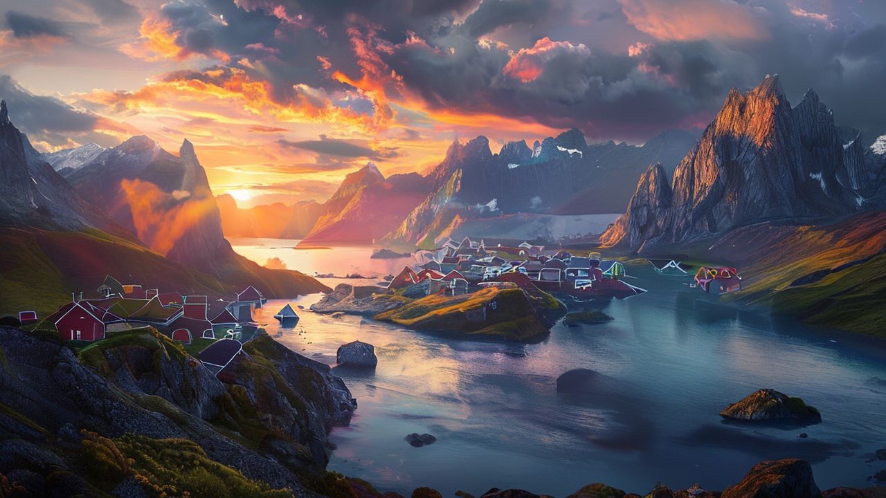 Fjord Norway Lofoten Islands Drama