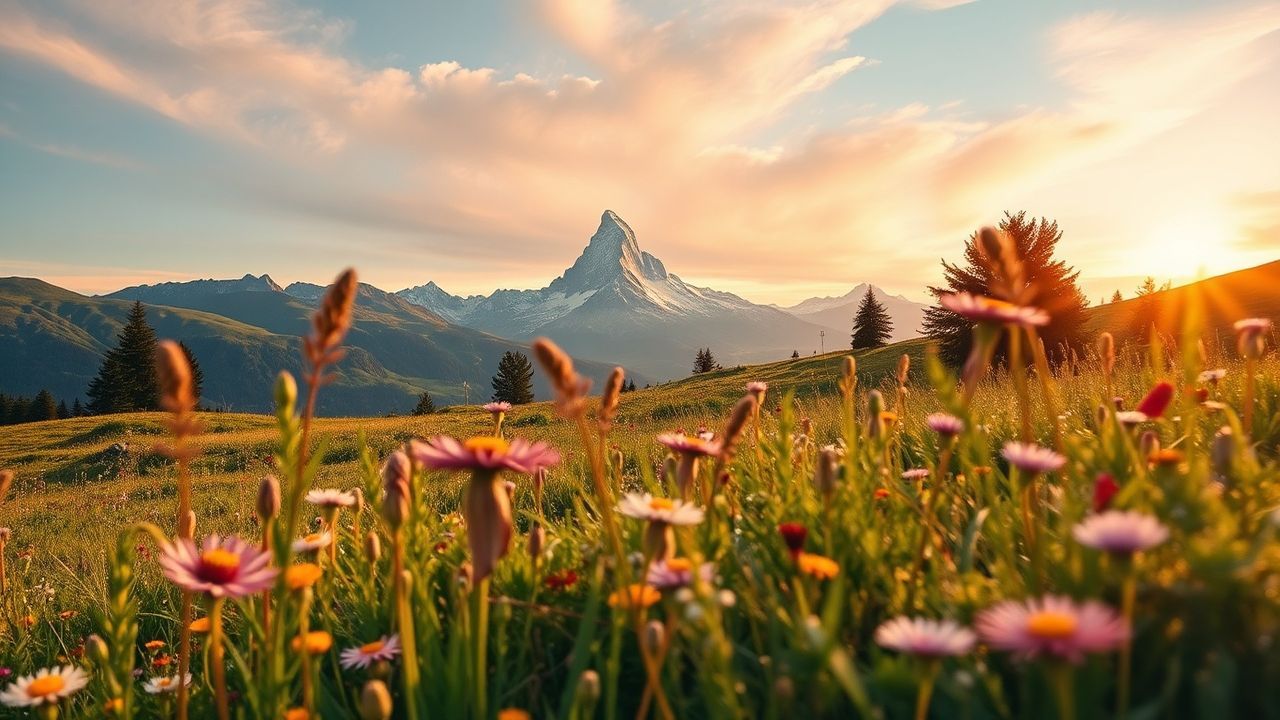 Pristine Alps Swiss Meadow