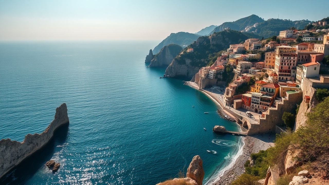 Sun-Kissed Amalfi Coast Coast Colorful Drama