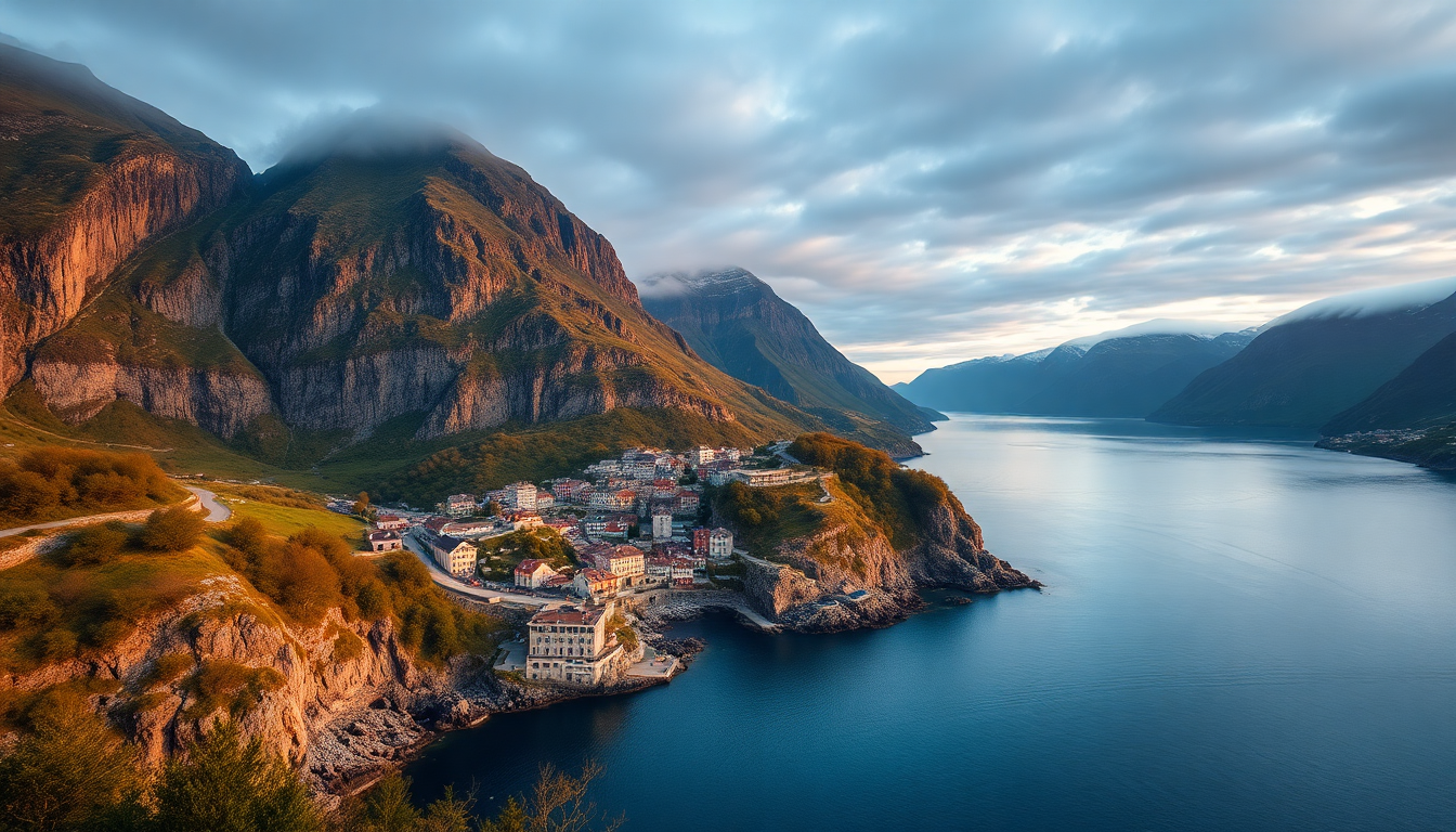 Ornate Norway Fjord Cliffs Drama