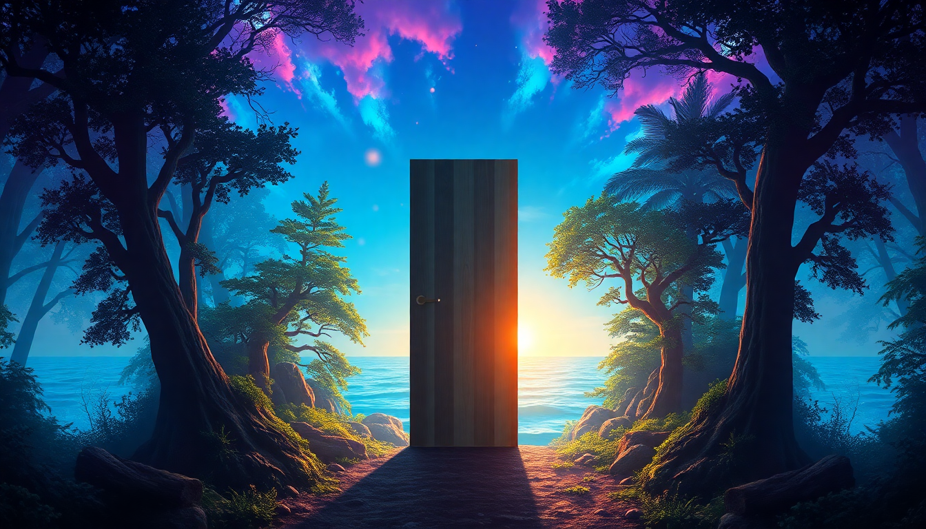 Otherworldly Door Ocean Opening Drama