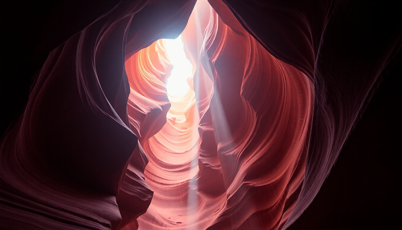 Delicate Slot Canyon Narrow Glow