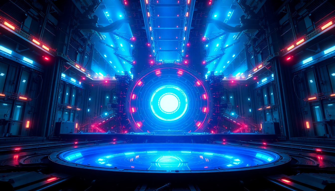 Immense Fusion Reactor Core Glow