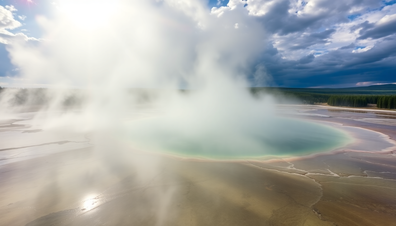 Sweeping Grand Prismatic Rainbow in Spring