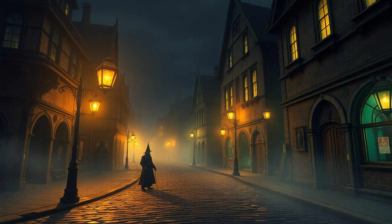 Sweeping Plague Doctor Medieval in the Mist