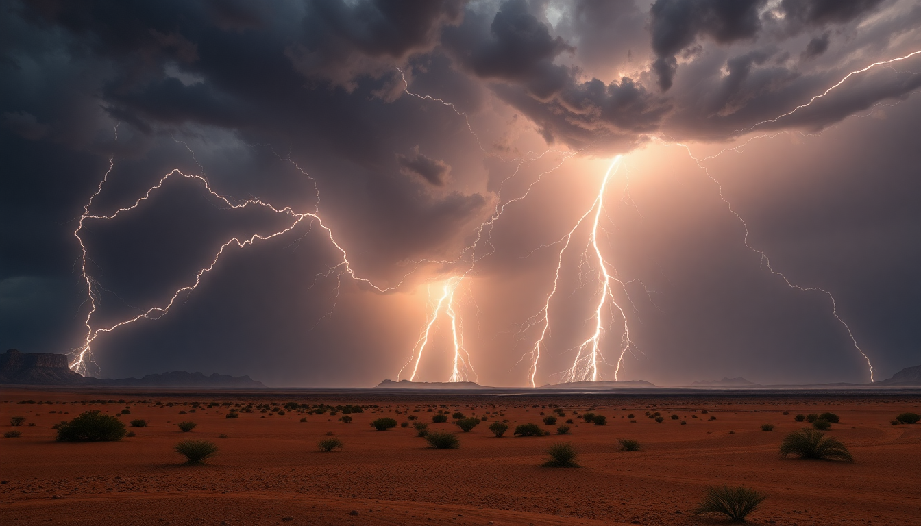 Stellar Lightning Multiple Bolts Storm