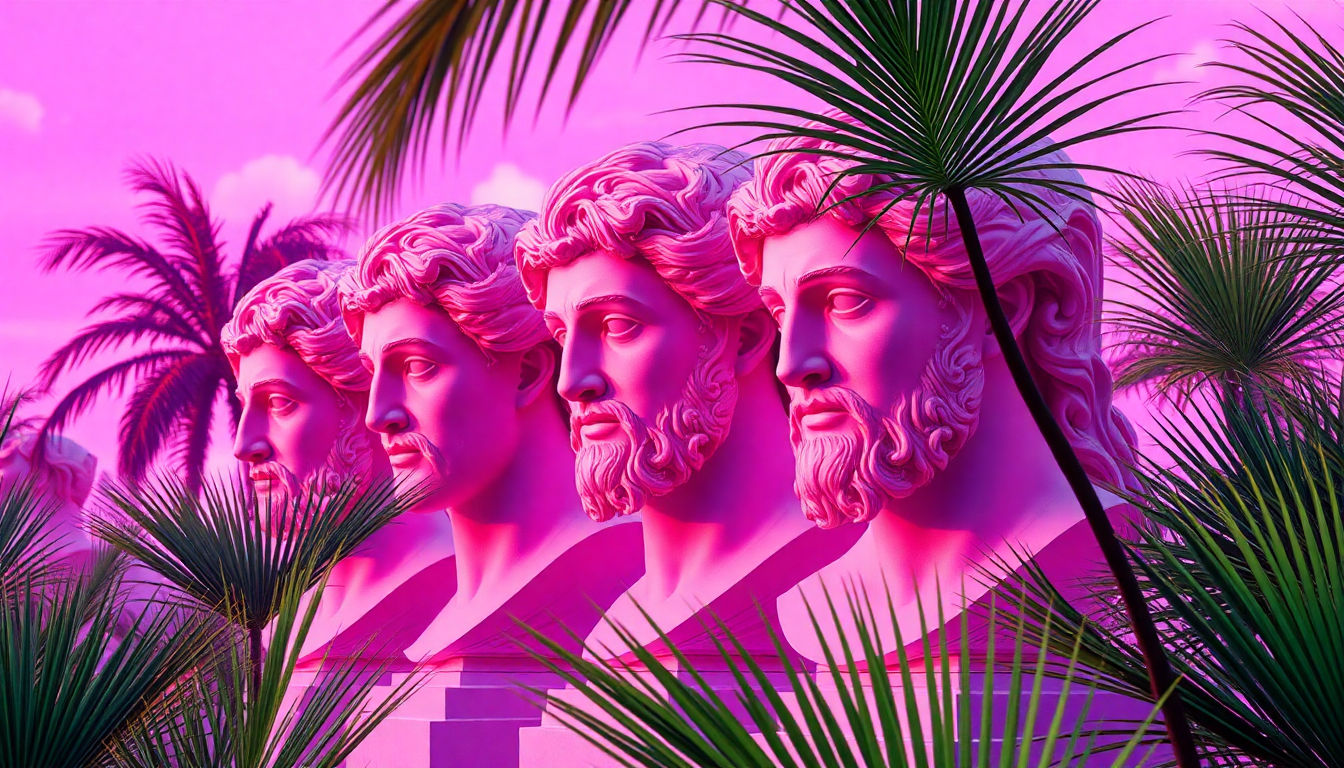 Brilliant Vaporwave Roman Busts