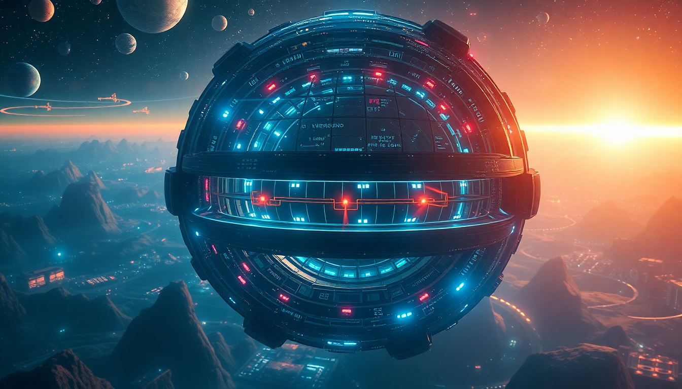 Celestial Dyson Sphere Megastructure