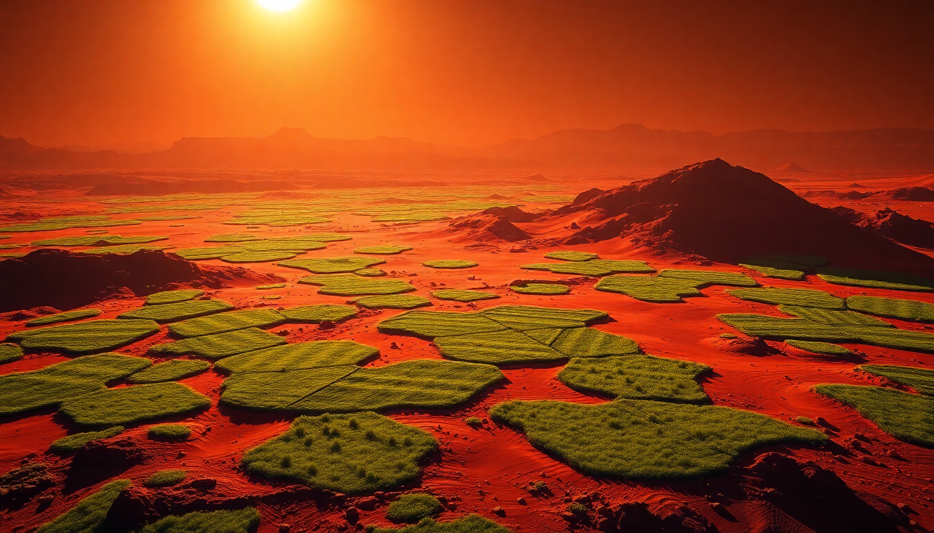 Luminous Mars Terraforming Green