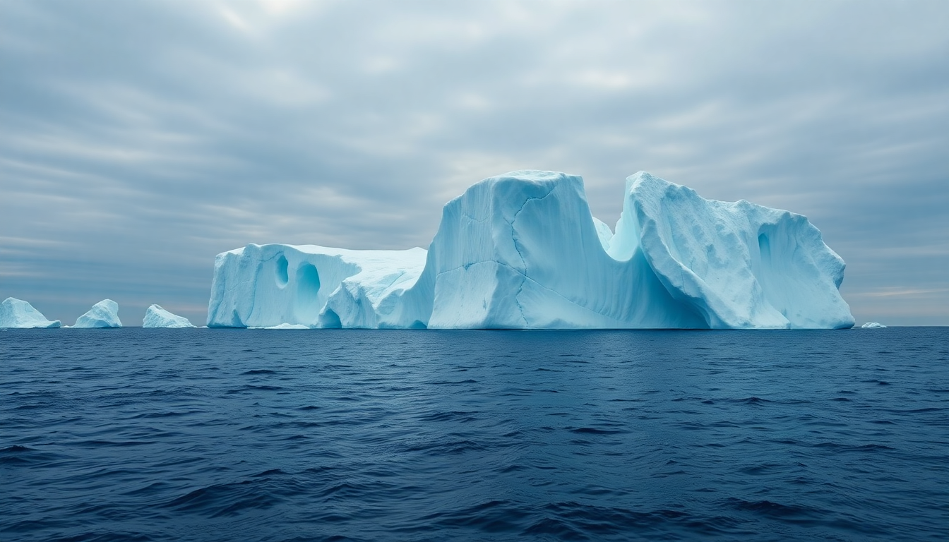 Legendary Iceberg Sculpture Floating
