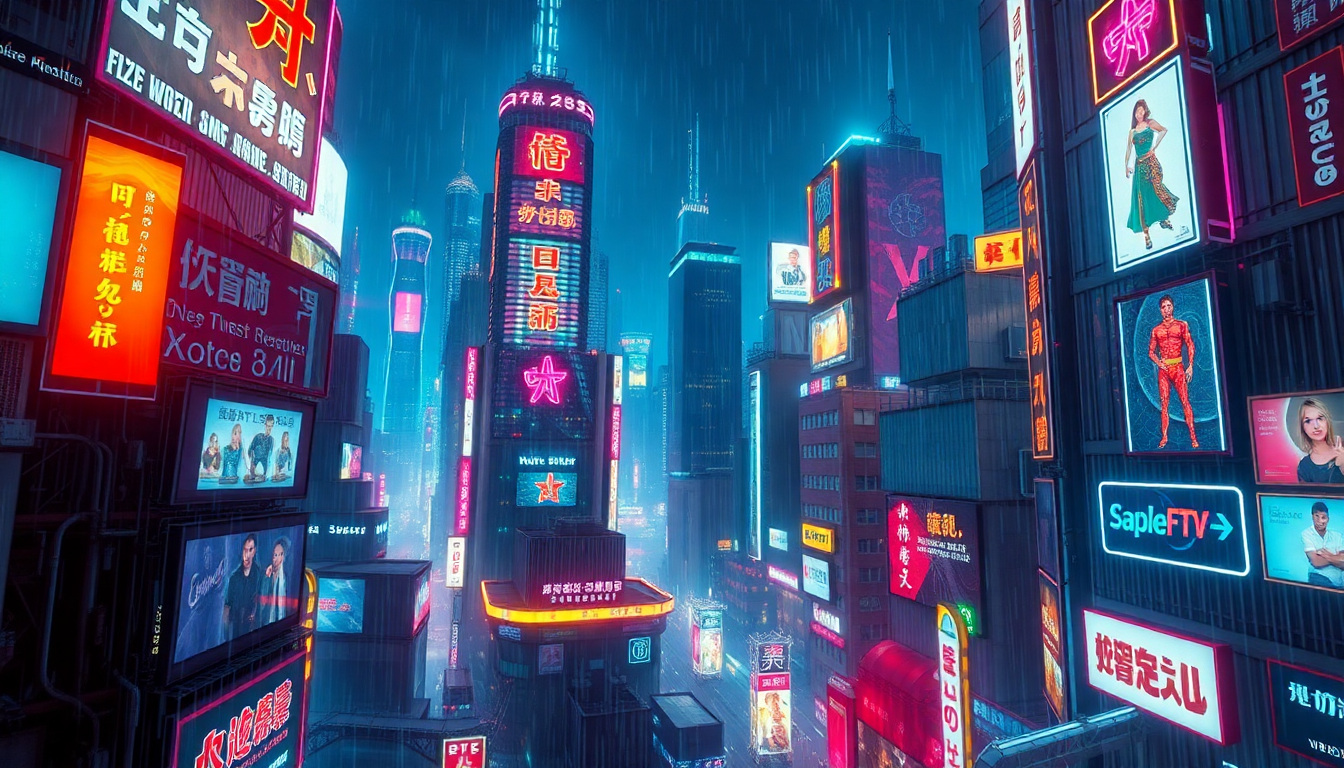 Radiant Cyberpunk Megacity Endless Neon Dreams