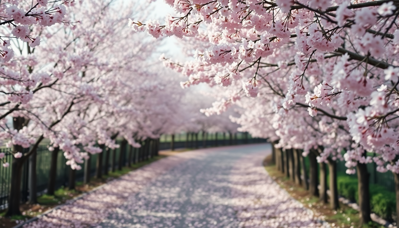 Wondrous Japan Cherry Blossom in Spring