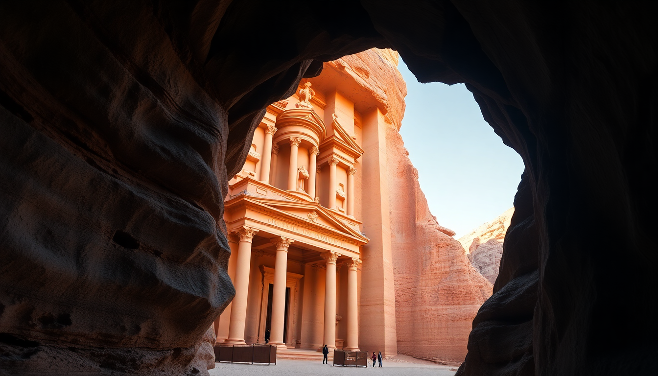 Exquisite Petra Treasury Carved Ruins