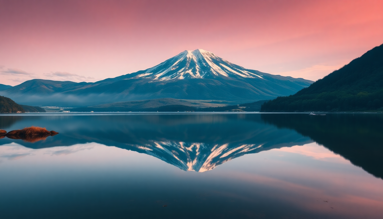 Magnificent Mt. Fuji Mount Lakes Reflections