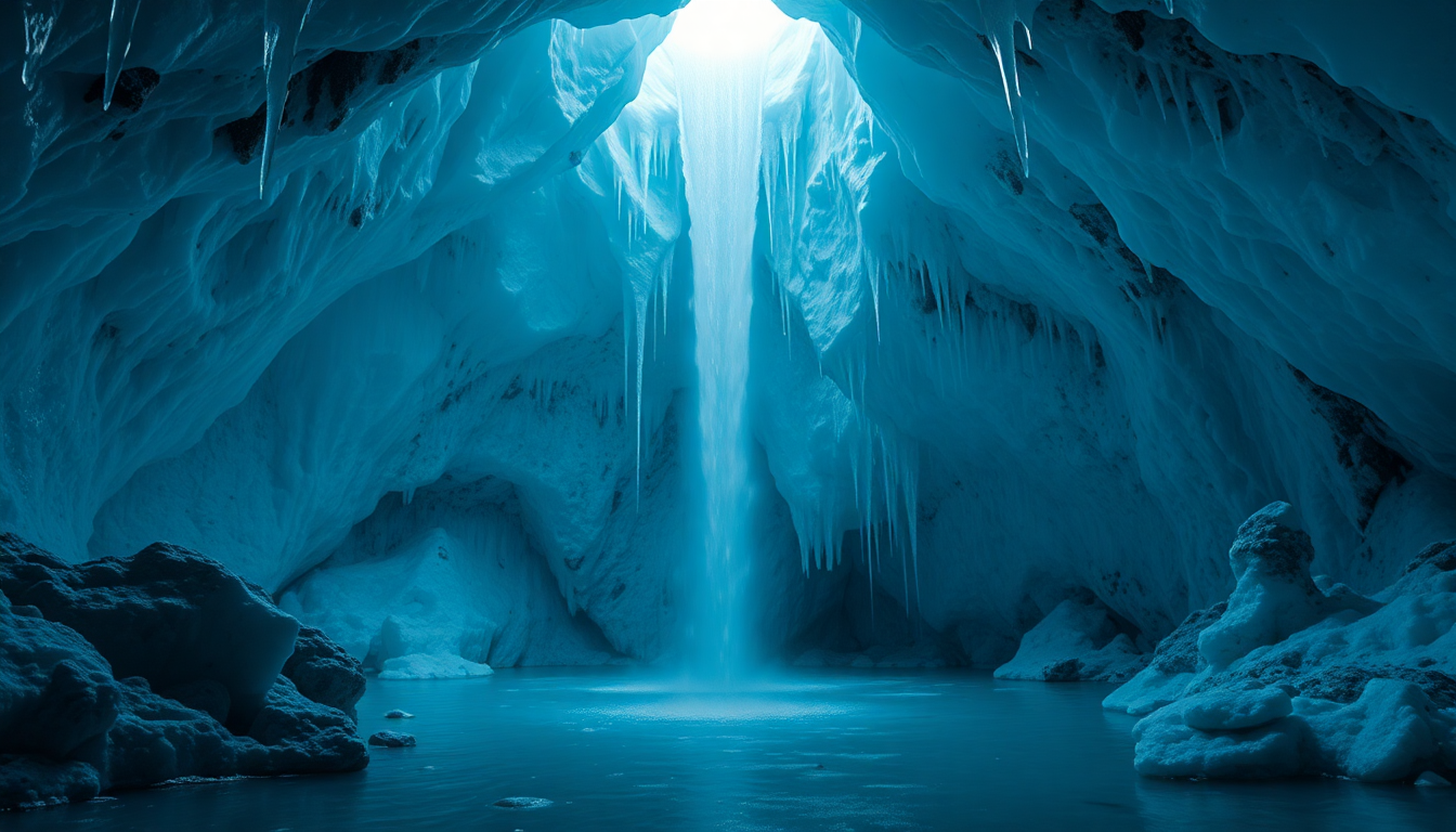 Celestial Ice Cave Interior Crystal