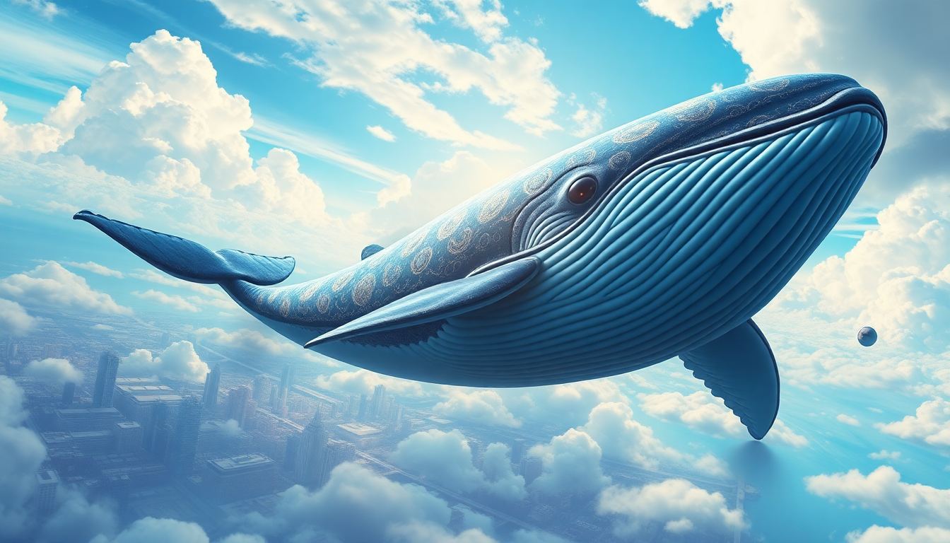 Infinite Whale Flying City Panorama