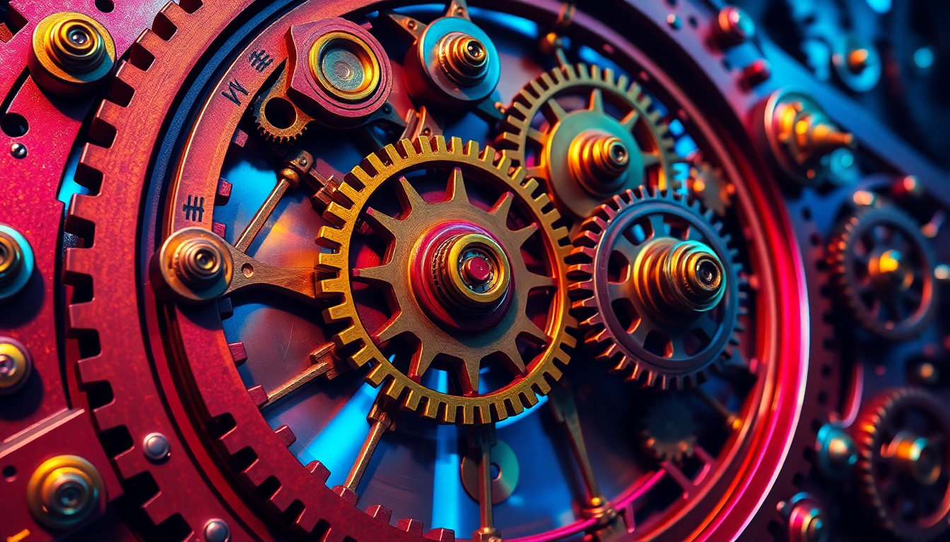Majestic Clockwork Mechanism Gears