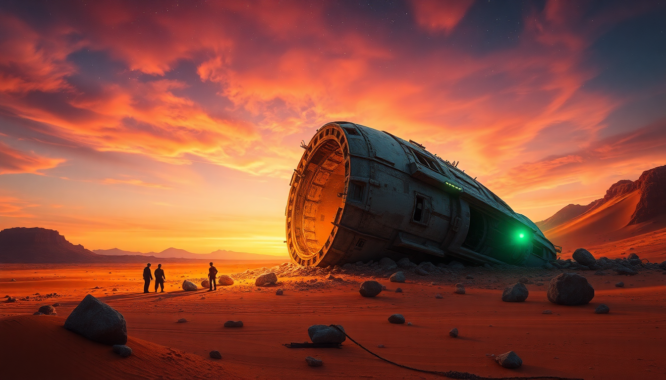 Enchanted Crashed Alien Ship Ruins