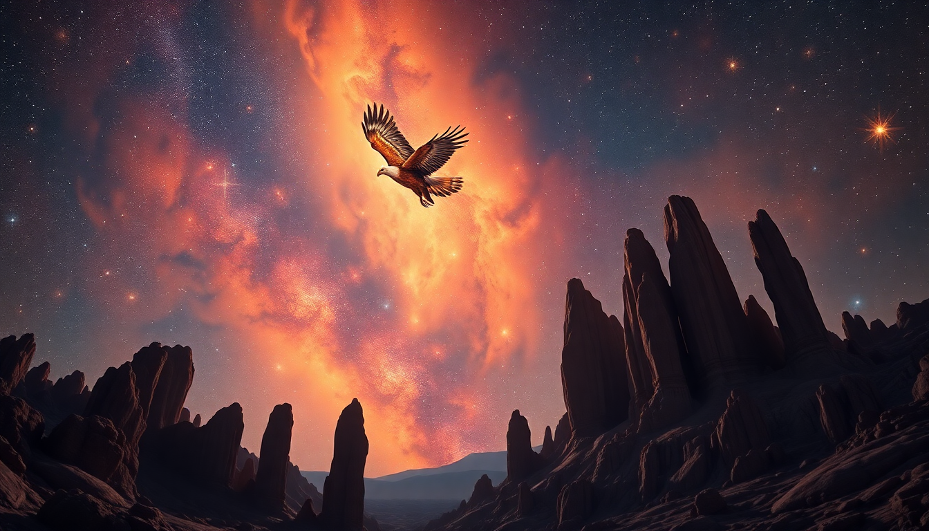 Glorious Eagle Nebula Pillars Panorama