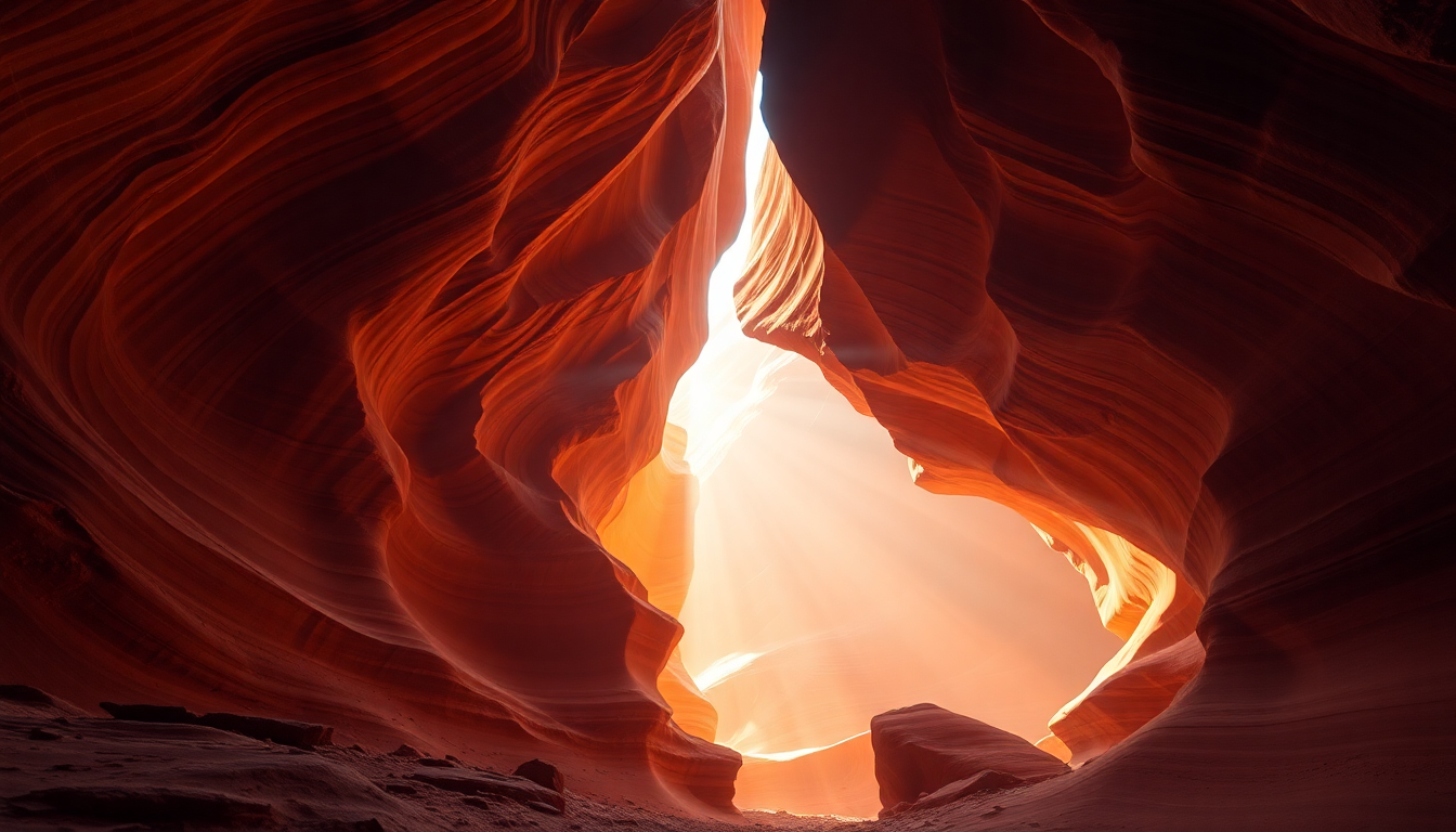 Spectacular Slot Canyon Narrow Glow
