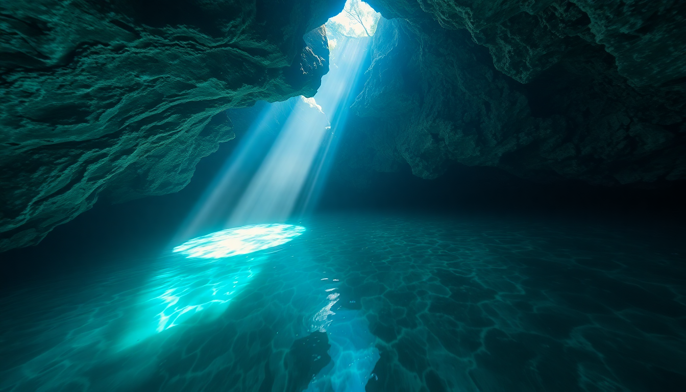Tranquil Mexico Cenote Clear Crystal