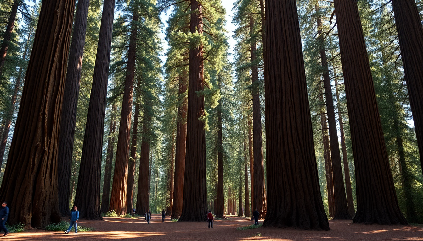 Vast Sequoia Grove Giant