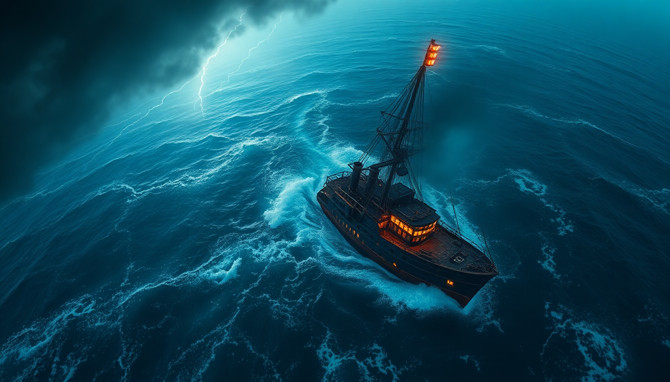 Vast Shipwreck Stormy Seas Drama