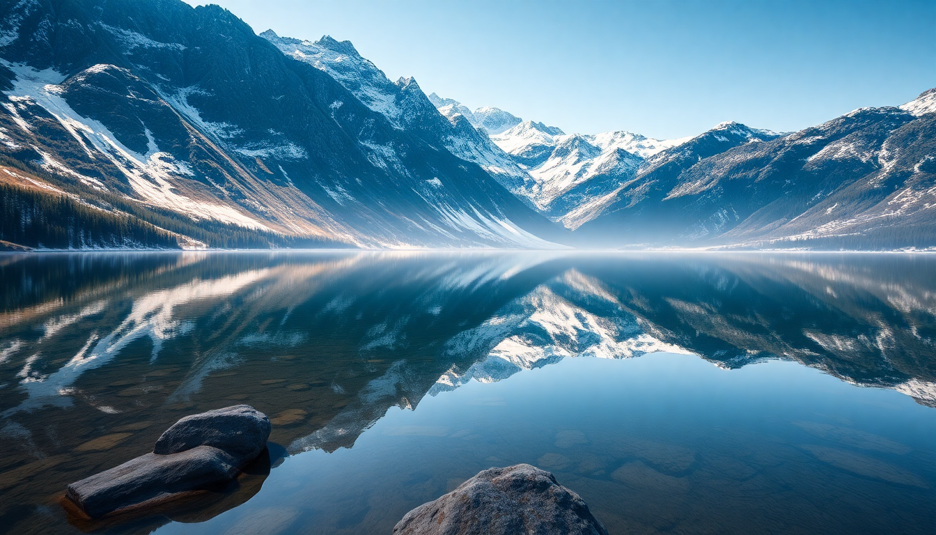 Phenomenal Mountain Lake Mirror Reflections