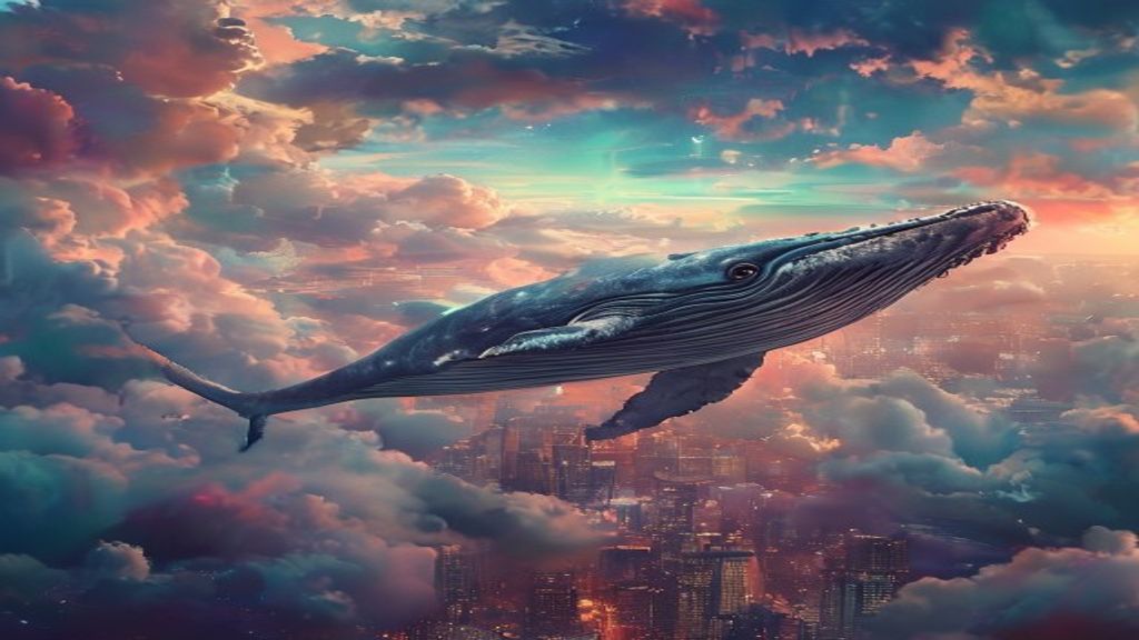 Extraordinary Whale Flying City