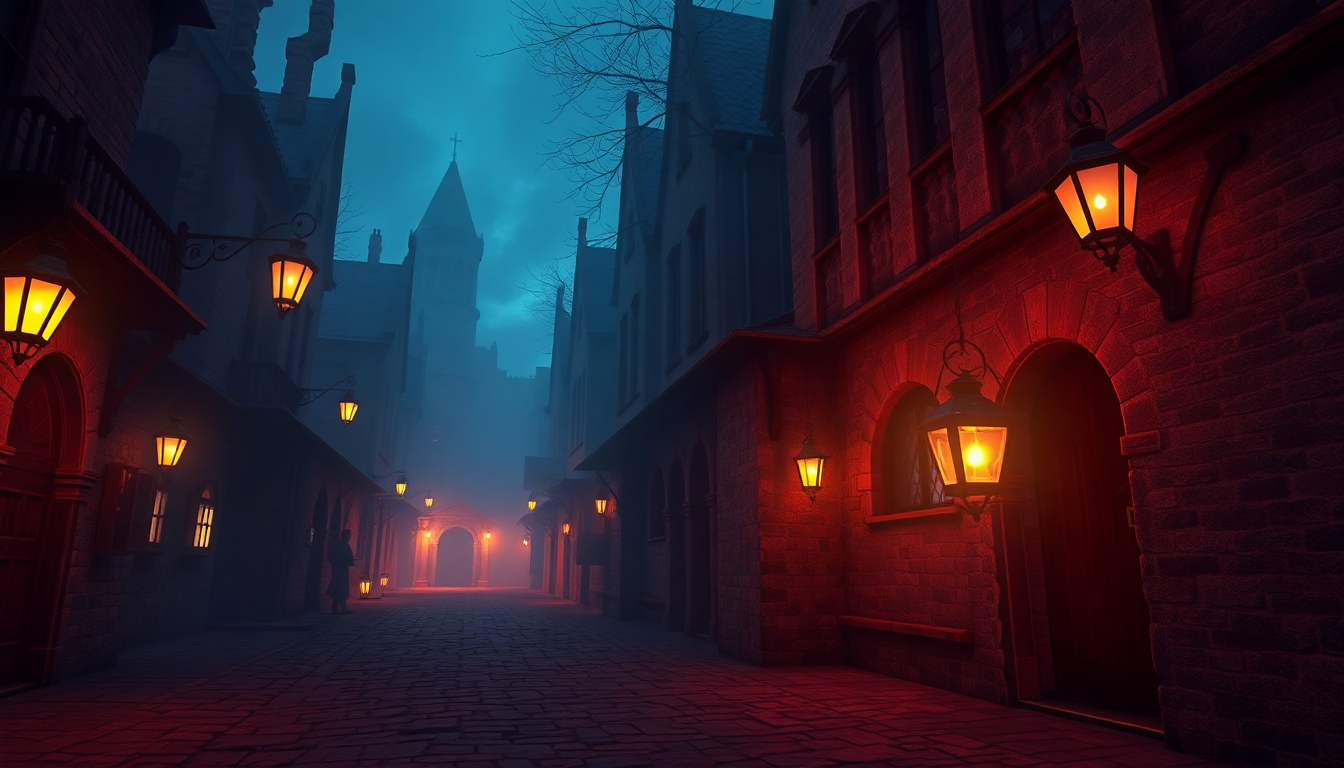 Haunting Plague Doctor Medieval in the Mist