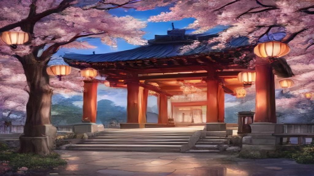 Peaceful Cherry Blossom Festival Magic