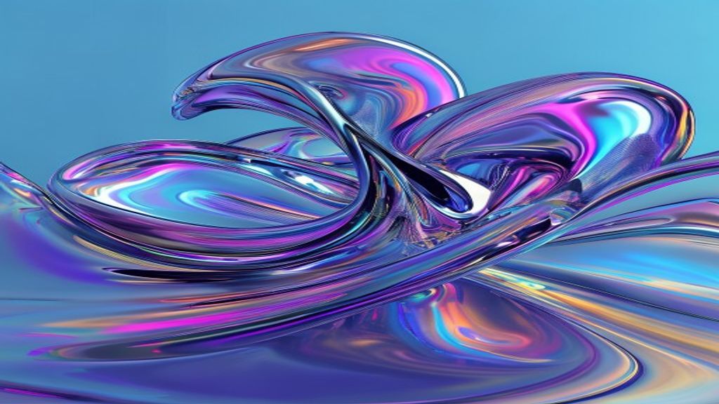 Dynamic Liquid Chrome Morphing Panorama