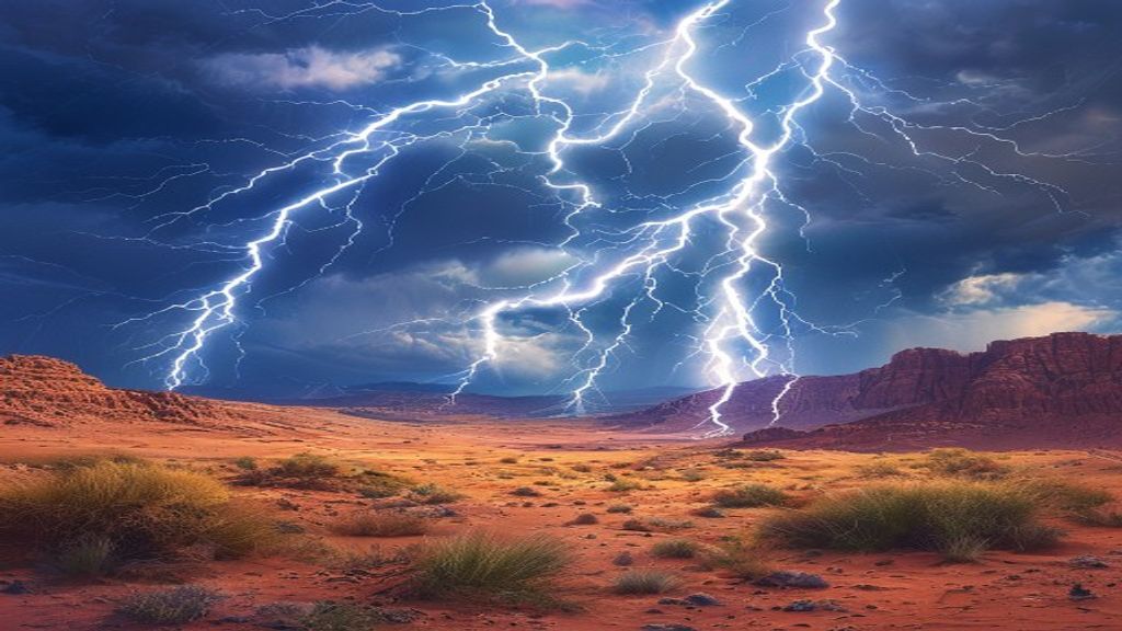Resplendent Lightning Multiple Bolts Storm