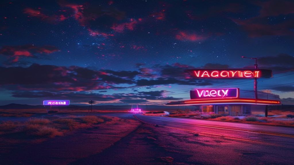 Arcane Motel Sign Vacancy Neon Dreams