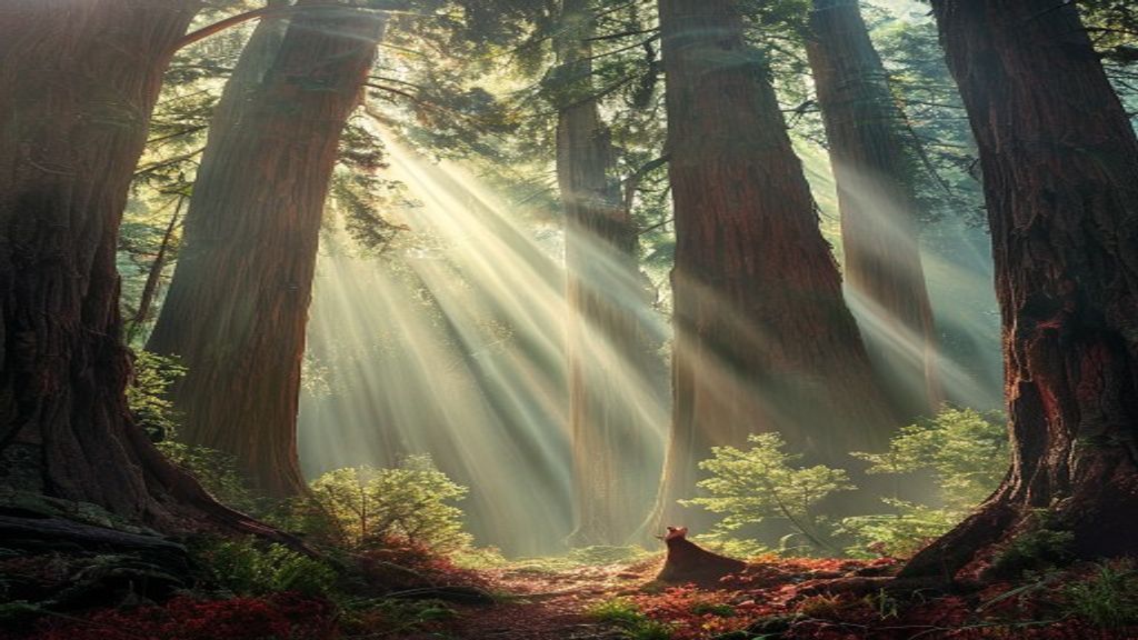 Breathtaking Redwood Forest Cathedral Ruins