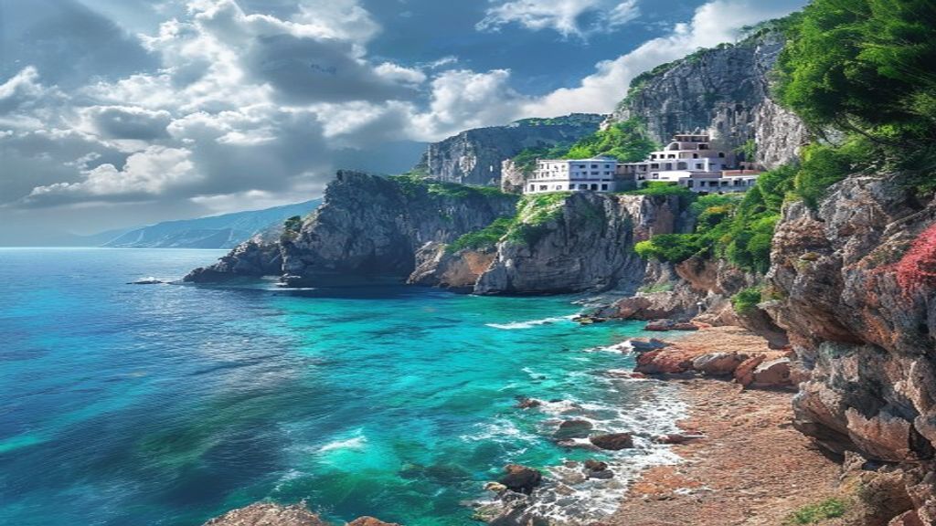 Fierce Amalfi Coast Coast Colorful Drama