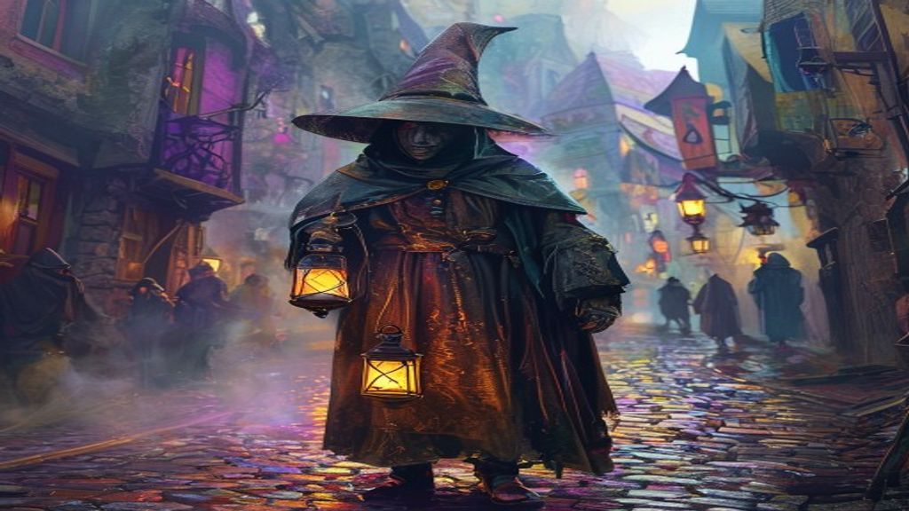 Enchanting Plague Doctor Medieval in the Mist