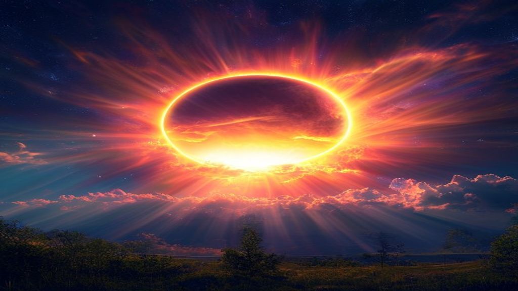 Ornate Total Solar Eclipse