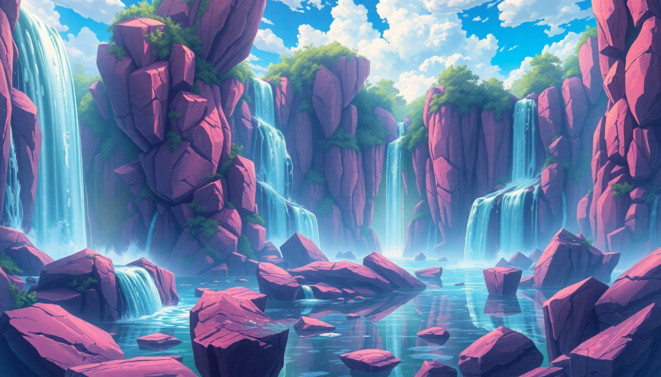 Vast Fantasy Landscape Floating Magic
