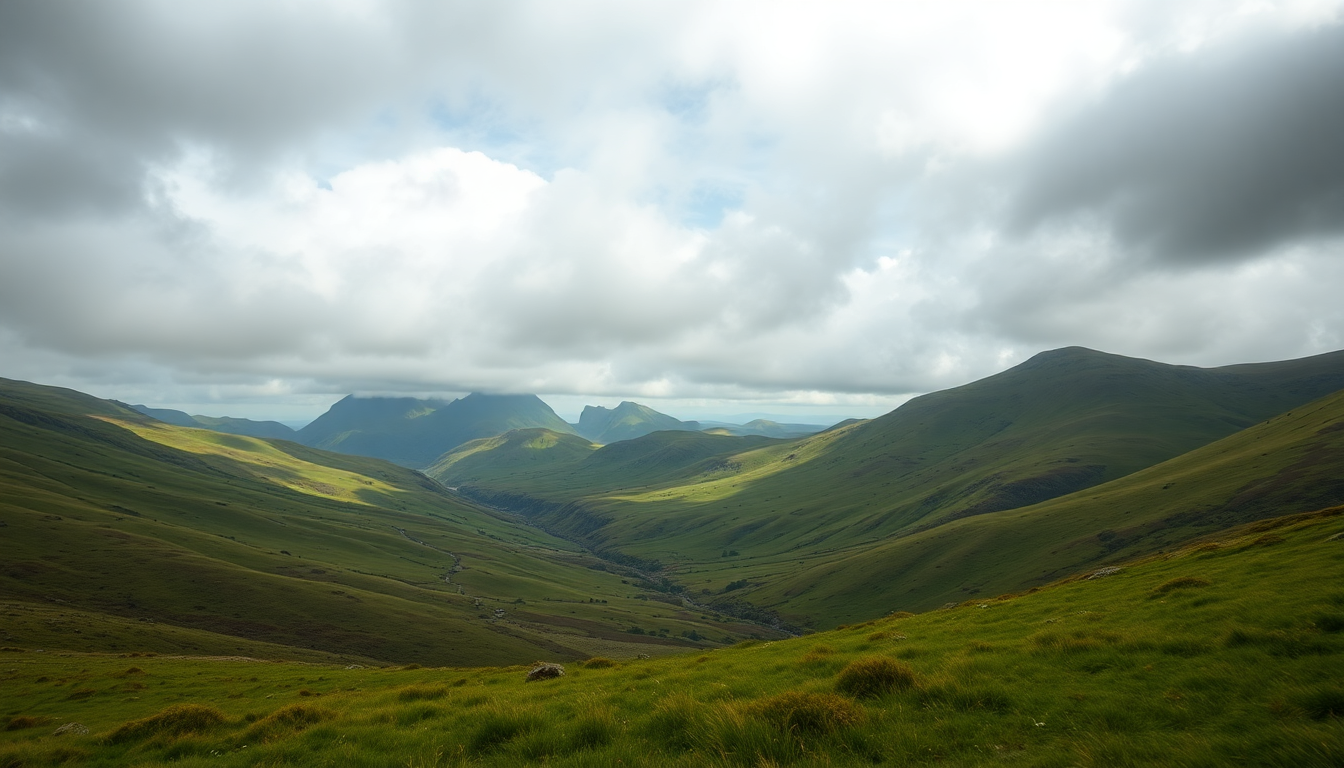 Ornate Scottish Highlands Rolling Drama