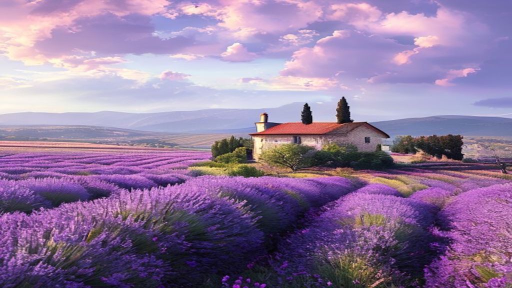 Alluring Provence Lavender Farmhouse in Summer
