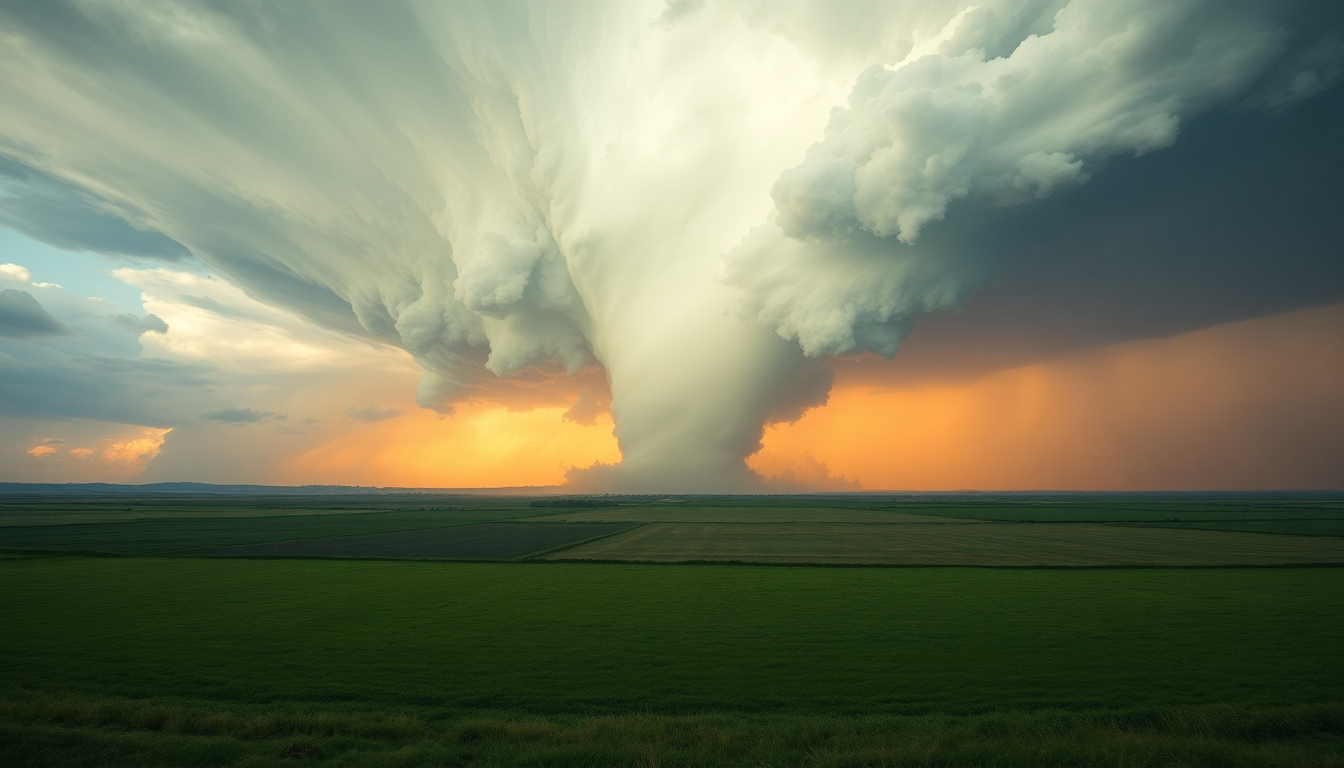 Mystical Tornado Supercell Structure Drama