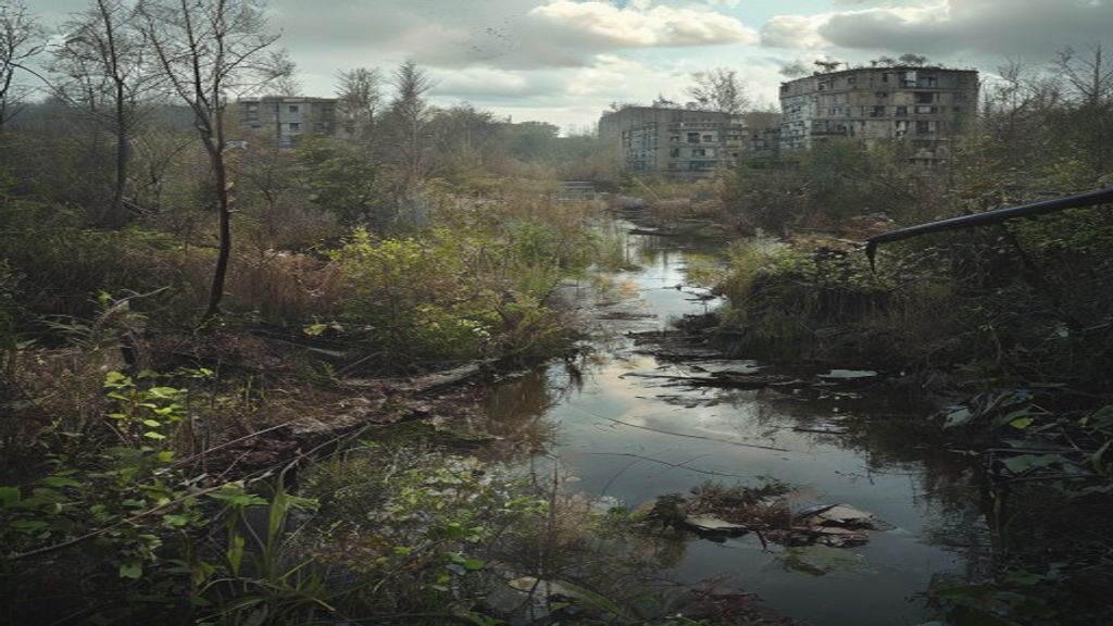 Timeless Chernobyl Nature Reclaiming Panorama