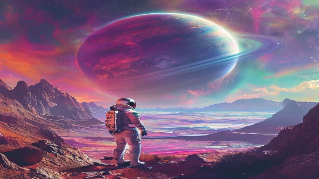 Pristine Astronaut Alien Planet