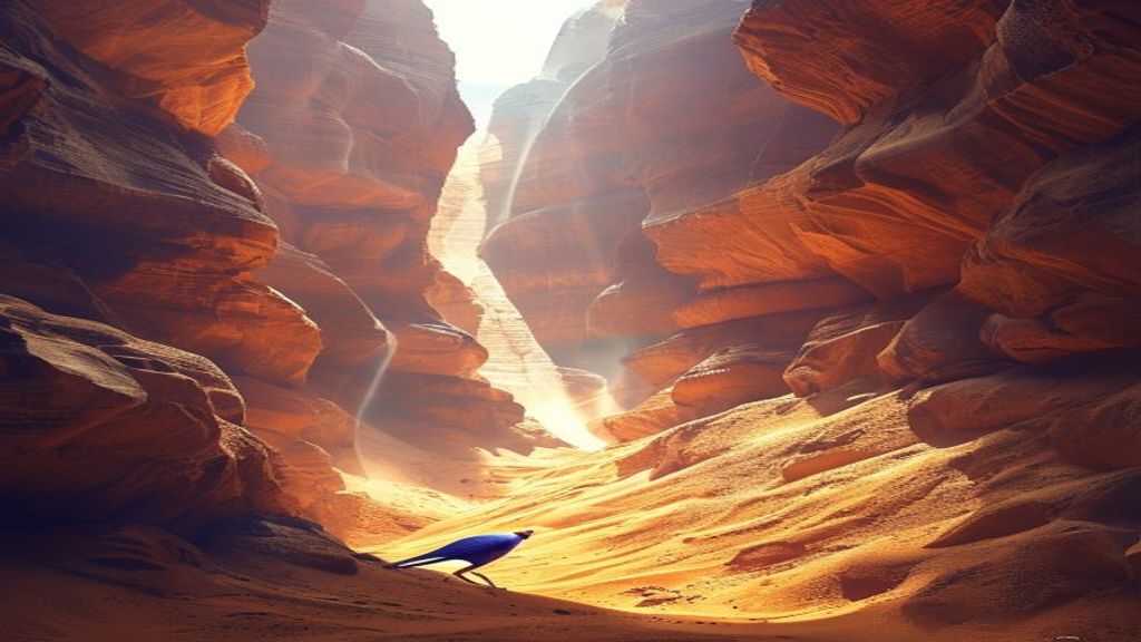 Ethereal Slot Canyon Narrow Glow