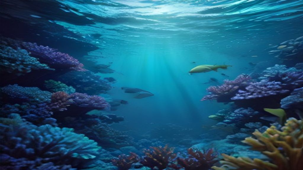 Striking Coral Reef Vibrant